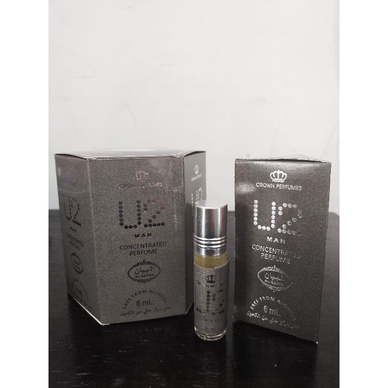 U2 MAN-ORIGINAL PERFUME-Parfum Roll On siap pakai-by AL BAYAN-parfum non alkohol 6ml