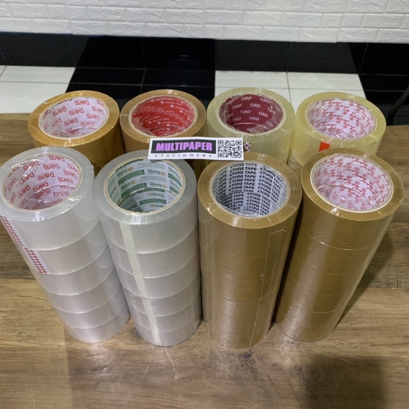 

Opp Tape Lakban Bening Dan Coklat Ukuran 48mm Berbagai Merk