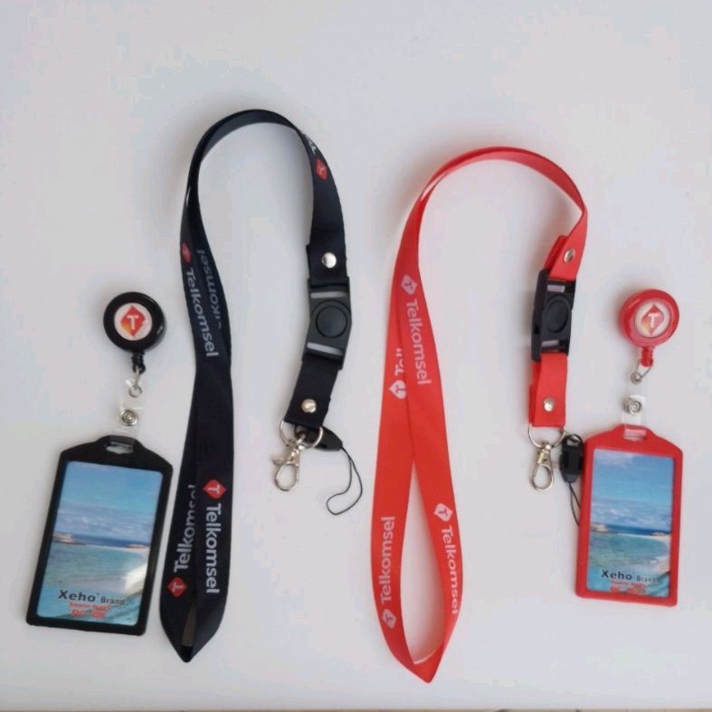 

Telkomsel Lanyard Tali Gantungan Id Card Holder