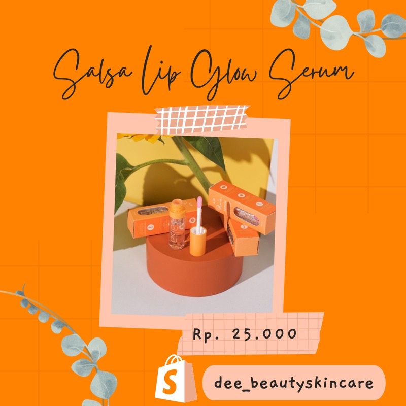 Salsa Lip Glow Serum Original pencerah bibir pecah hitam merah bpom halal