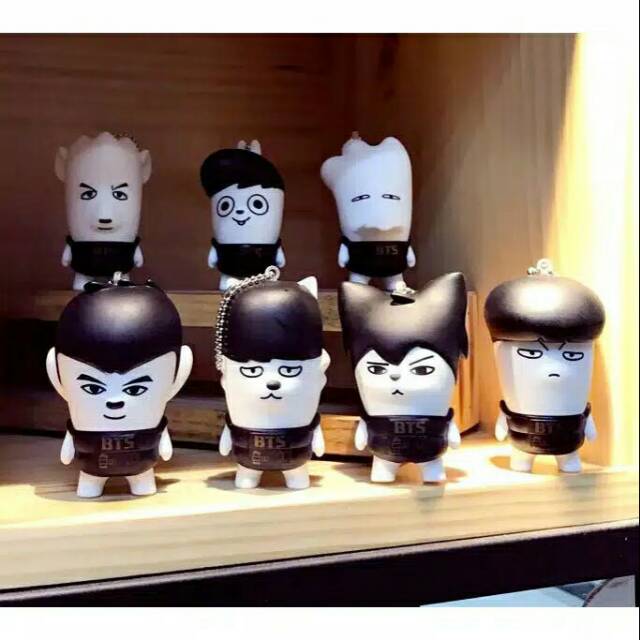 BTS Hiphop monster figure keychain
