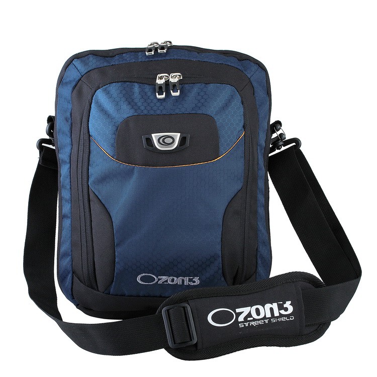 Tas Selempang Netbook/ Ipad OZONE 742 + Raincover [BIRU TUA]