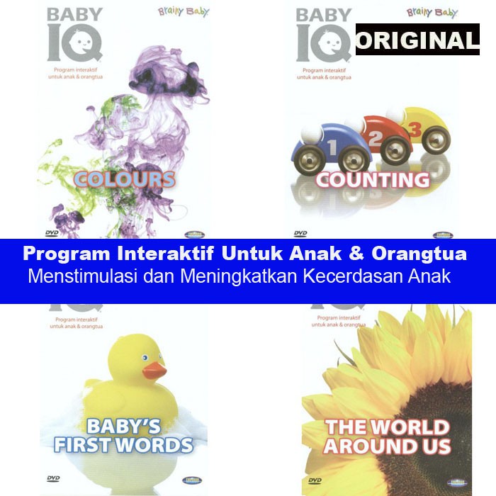 BABY IQ - BRAINY BABY - PROGRAM INTERAKTIF UNTUK ANAK & ORANGTUA - DVD ORIGINAL