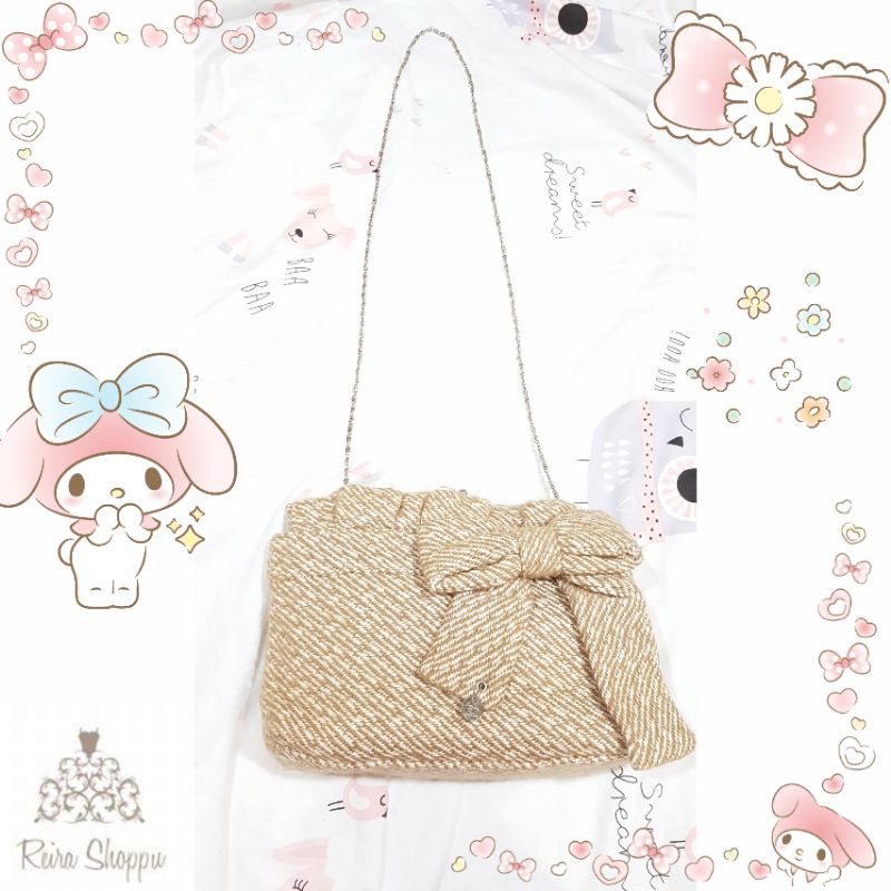 Samantha Vega Tweed Chain Bag