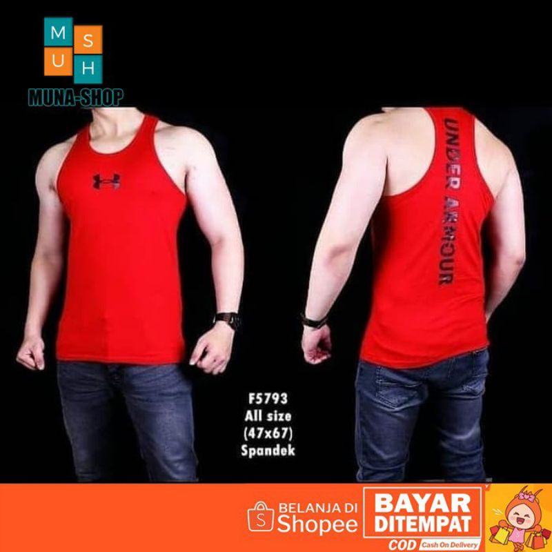 FASHION PRIA PREMIUM   singlet baju kaos pria cowok fashion santai gym fitness distro