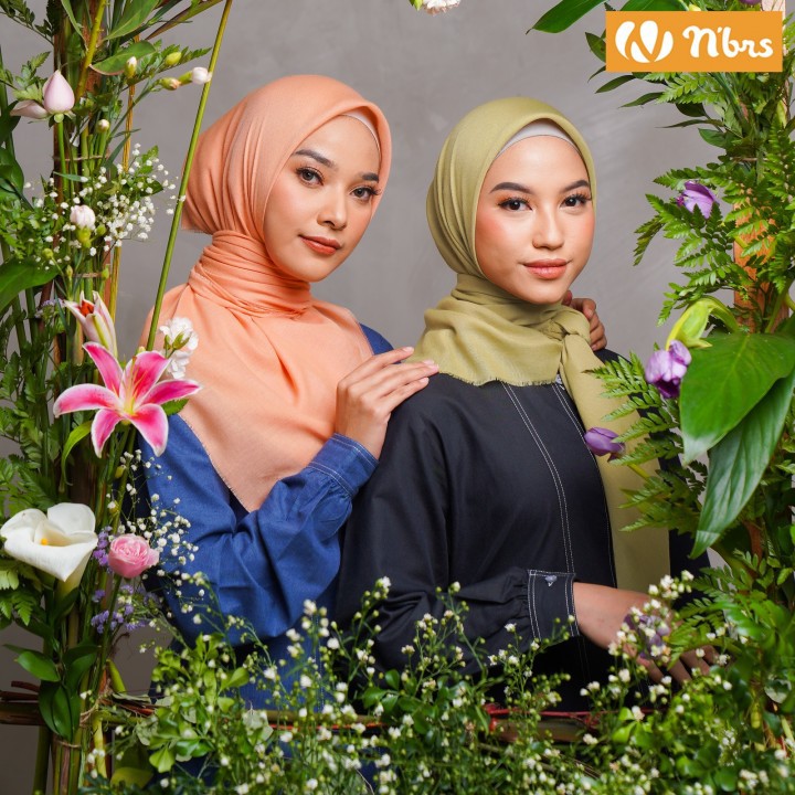 NANDINI RAWIS#SEGI EMPAT RAWIS NIBRAS#HIJAB POLOS#HIJAB SEGI EMPAT NIBRAS