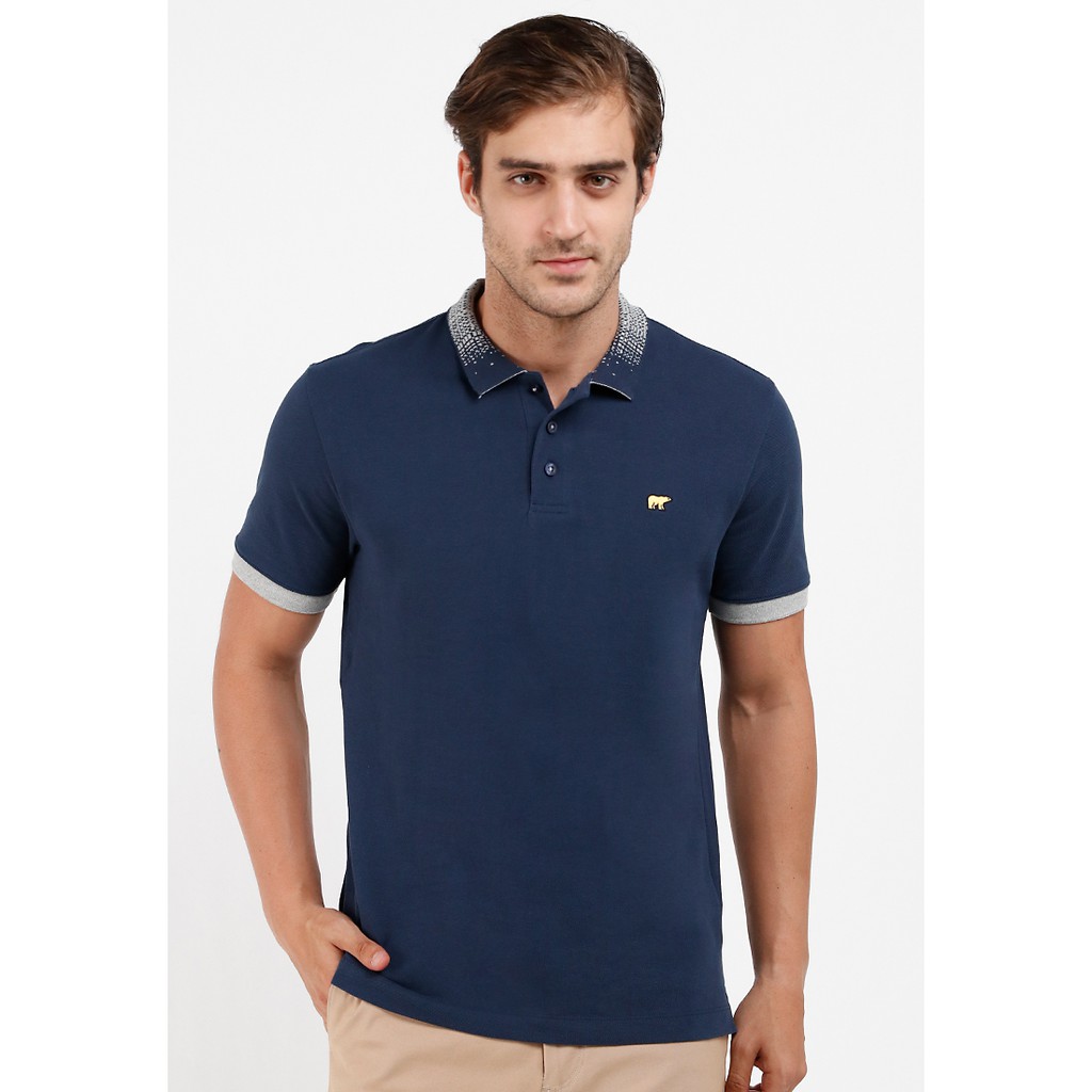  JACK  NICKLAUS  COLVEND POLO  SHIRT SLIM FIT NAVY Shopee 