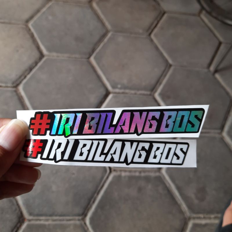 

Stiker Printing visor IRI BILANG BOS Sticker #IRI BILANG BOS Print Cut Visor Helm Motor Termurah