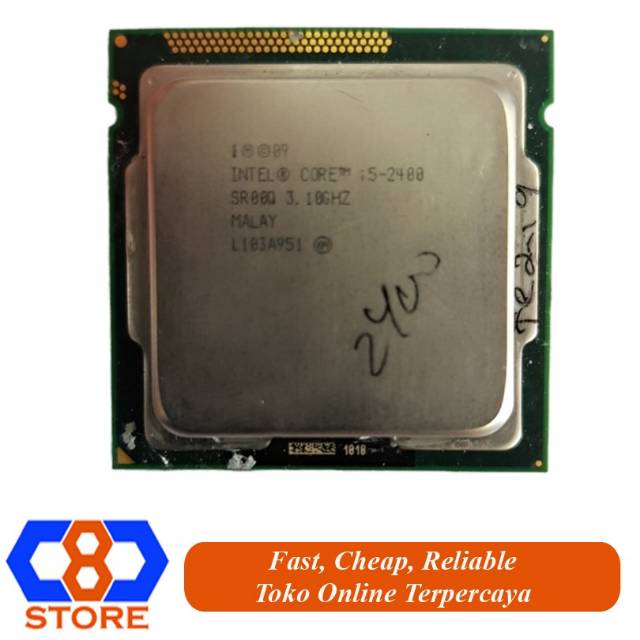 PROSESOR INTEL CORE I5-2400 I5 2400 3.1GHZ SAMA FAN