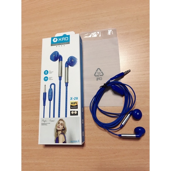 BUDS IN-HF / HEADSET / HEDSET / HANDSFREE / EARPHONE XRD X-28 BASS TERBAIK