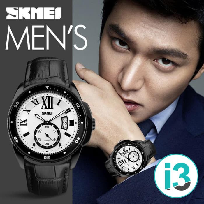 Jam Tangan Pria SKMEI 1135 ORIGINAL KULIT Casual & Keren SEIKO SKMEI C