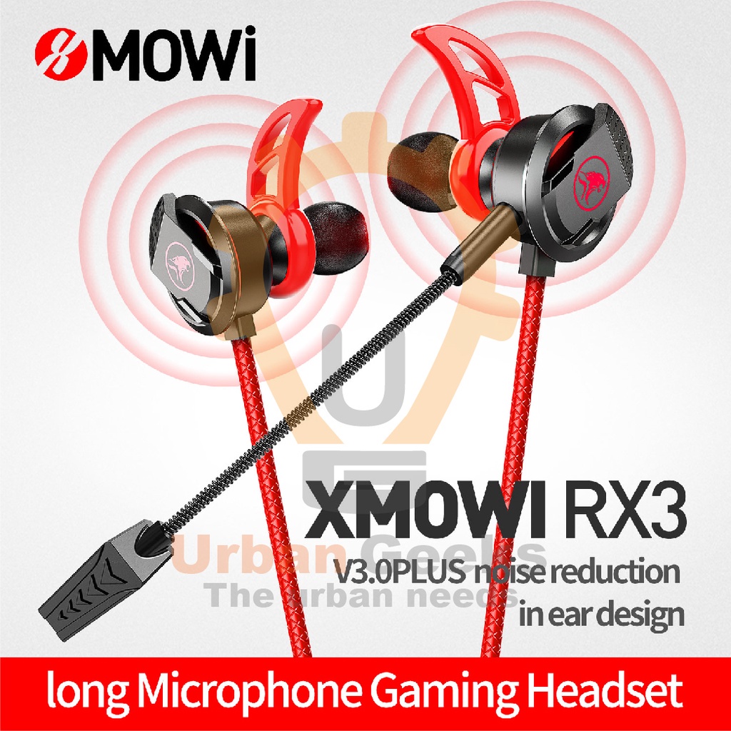 Headset Gaming Plextone XMOWi RX3 Type CDual Microphone Detachable