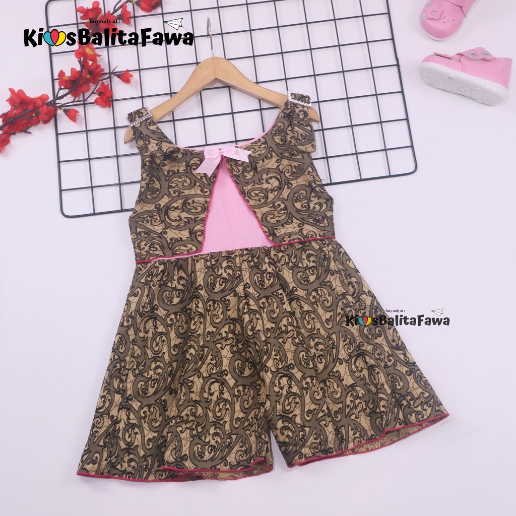 Overall Jessy uk 3-4 Tahun / Dres Anak Perempuan Murah Bahan Katun Adem Gaun Import Baju Kensi Cewek