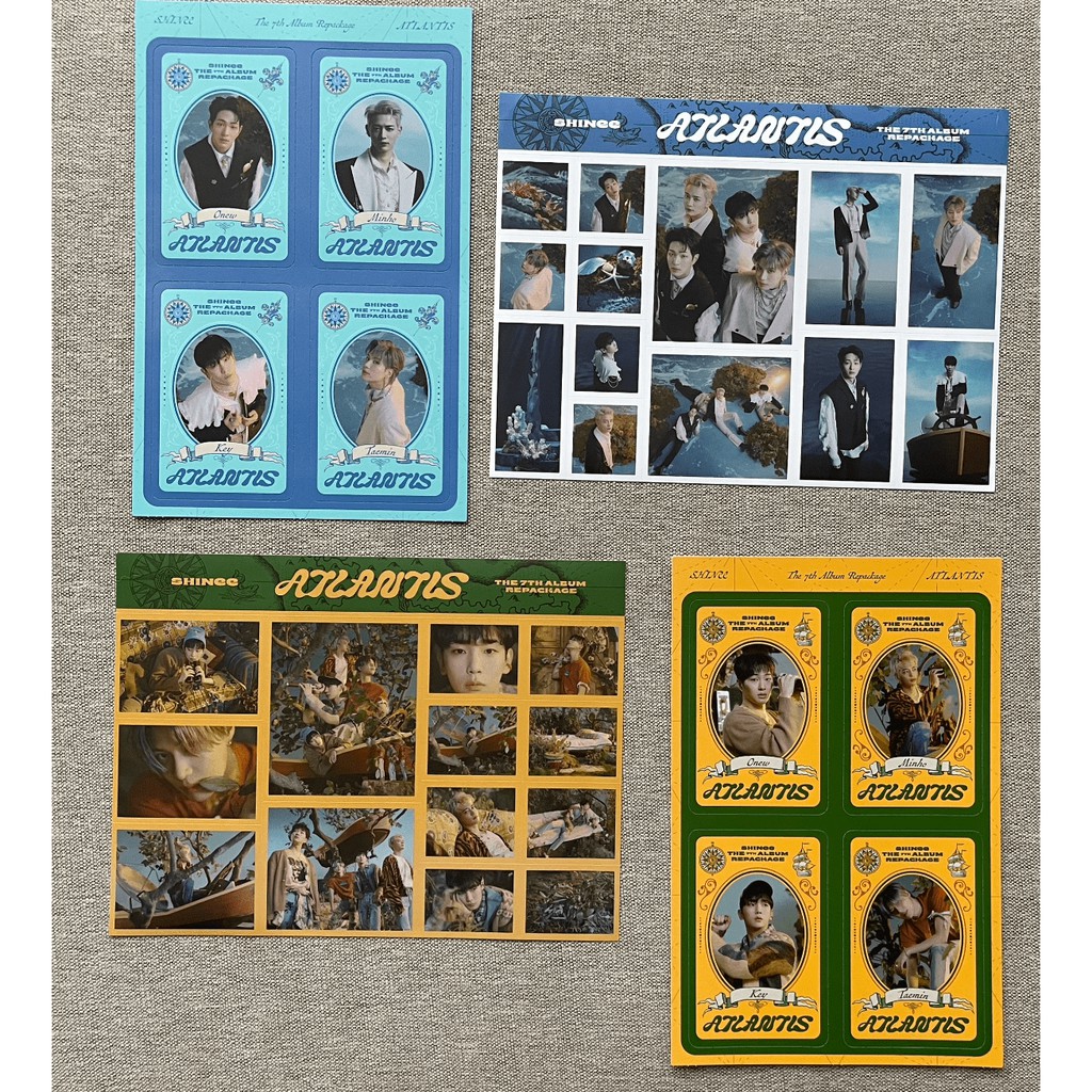 [ready] SHINee - ATLANTIS album only & VOYAGE CARD - STICKER SET