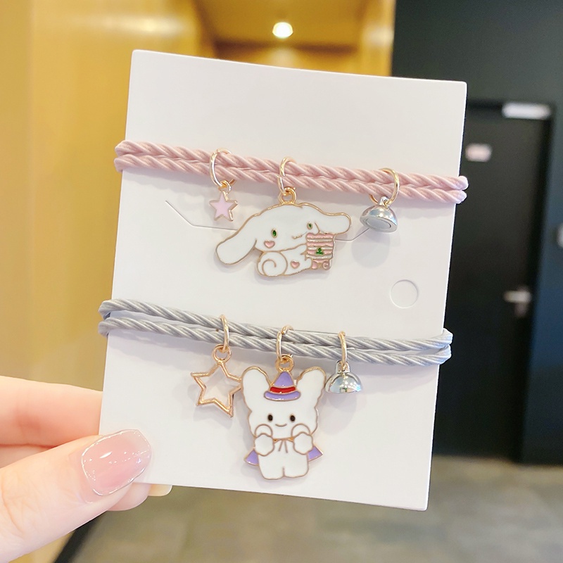 (2 pcs)kartun lucu gelang couple busana sederhana gaya Korea