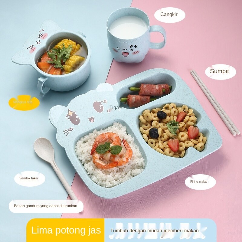 LCX Tempat makan set + gelas + mangkok / tempat makan  multifungsi / travel utensial  /VS-5