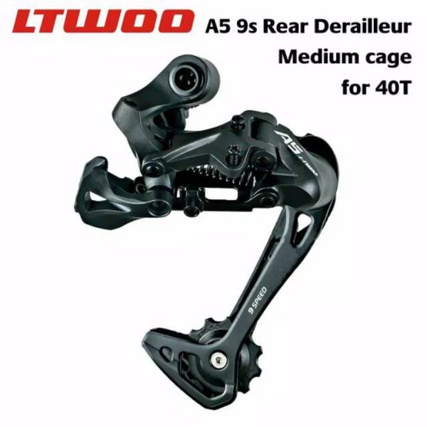 RD Ltwoo A5 9 Speed MEDIUM Cage rear derailleur Sepeda Lipat balap Mtb