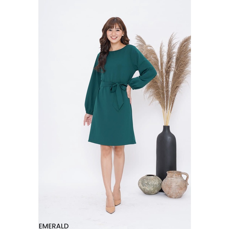 Dress Lengan Panjang Balon - All Size