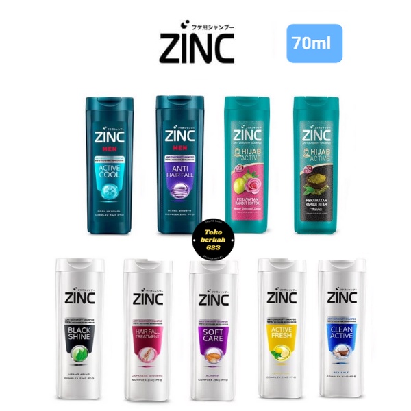 ZINC Shampo Botol 70 ML All Varian