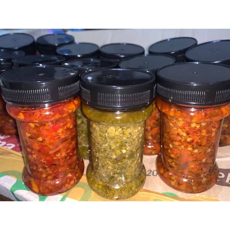 

Paket Sambal Teri dan Sambal Ijo kemasan 110 gram