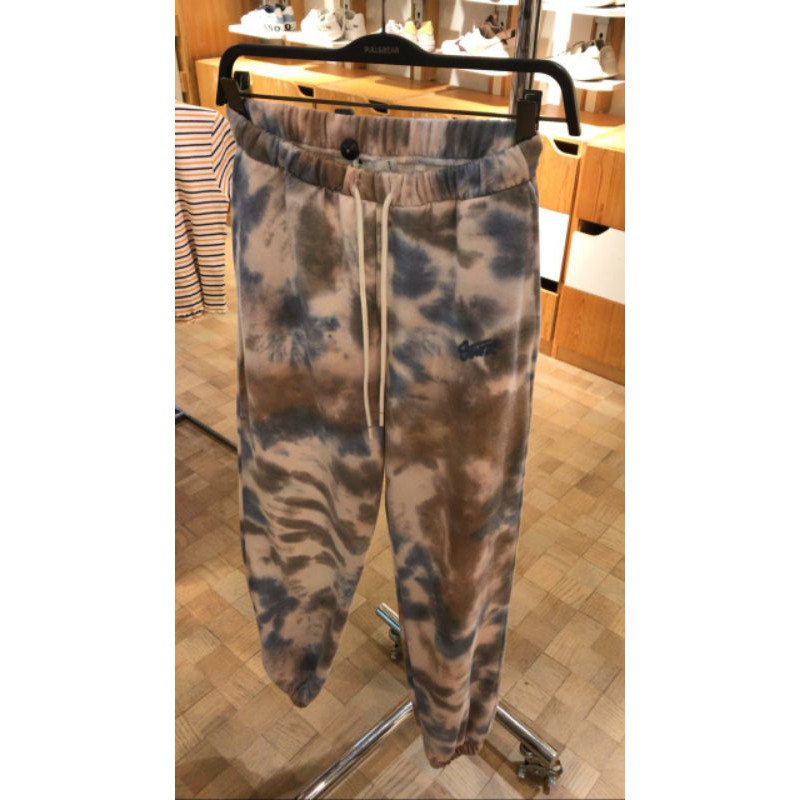 Jogger Tie Dye Pull and Bear Celana Lari Biru Hijau Original