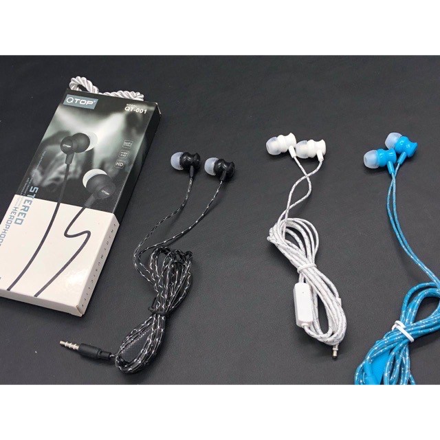 Handsfree QTOP 001 Stereo With Microphone High Quality