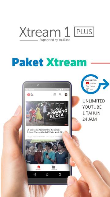 EVERCOSS XTREAM 1 PLUS Free Youtube