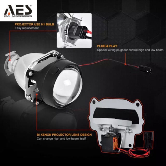 Lensa Mh1 Aes Standar HI/LOO BEAM MERK AES