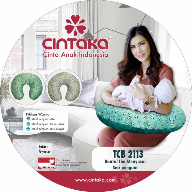 Cintaka Bantal Ibu Menyusui / Nursing Pillow Pinguin Series TCB2113 (Tersedia varian warna)