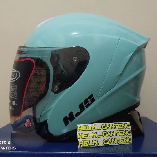 HELM NJS KAIROZ SOLID dan Motif (double visor)-2