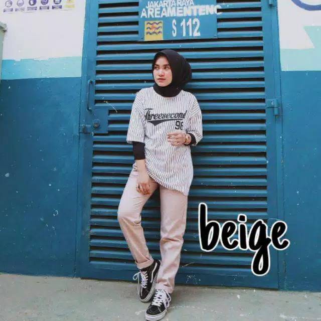 LANGSUNG ORDER SAJA SISA DIKIT ! CELANA KATUN CEWEK MISSHOTTY S M L XL STRETCH/KARET HIGHWAIST