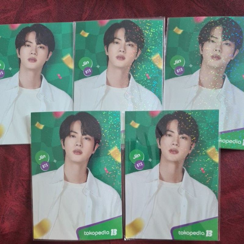 Postcard BTS Jin toko hijau original