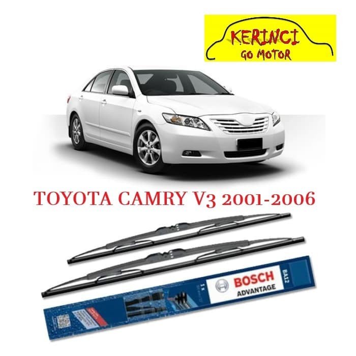 WIPER TOYOTA CAMRY V3 2001-2006 BOSCH ADVANTAGE 22&quot; &amp; 20&quot; SEPASANG