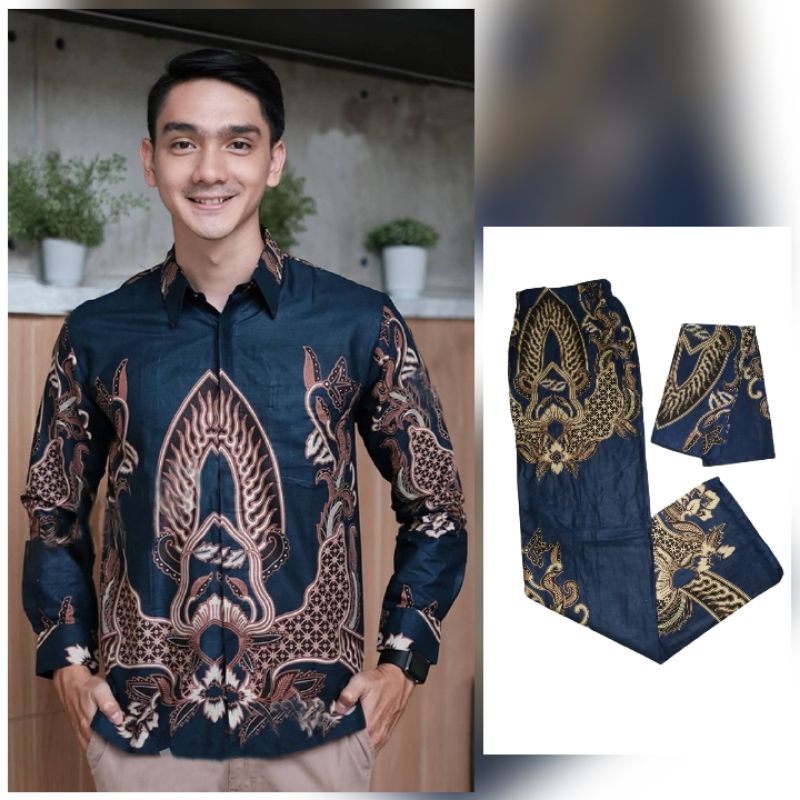 BATIK COUPLE KEMEJA+ROK SPAN FREE SLENDANG BATIK