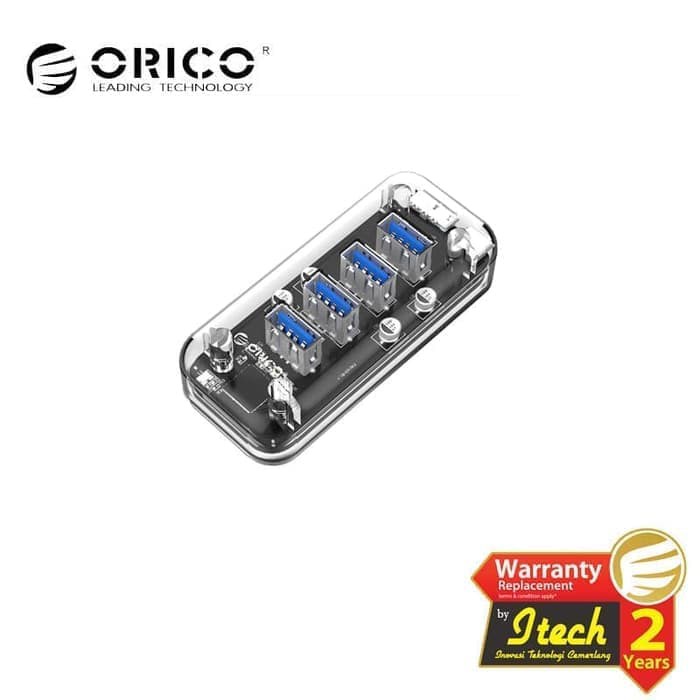 Orico F4U-U3 USB 3.0 HUB 4 Port Transparent - Theoretical Speed