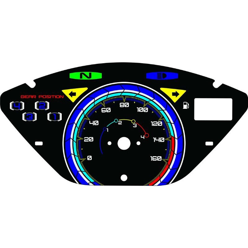 Papan Custom Speedometer Supra X 125