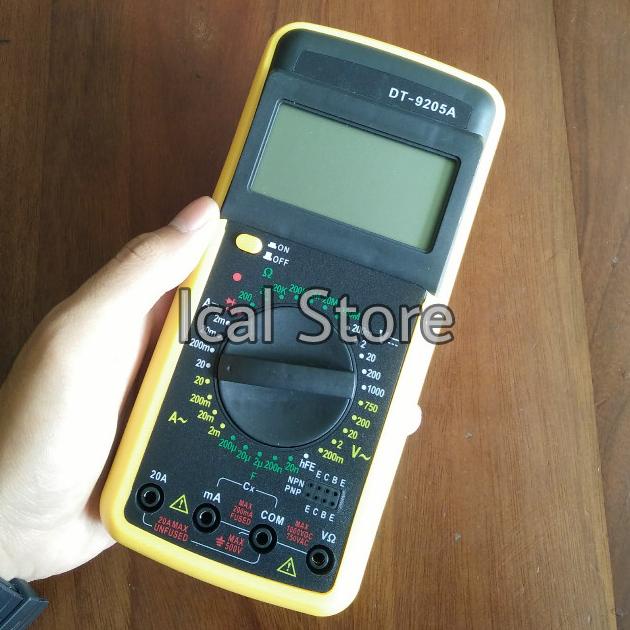 Multimeter DT9205A - Multitester Digital DT-9205A - Display LCD Besar