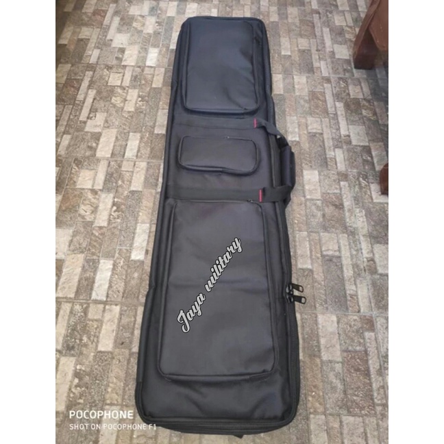 Tas Senjata Panjang 120 cm  Tas Airsoft Gunbag Panjang 120 cm Isi 2 Unit Senjata Tas Senapan Hitam