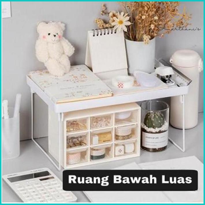 

Ac - Rak Meja Stationery Lipat Desktop Storage Rack Kantor Tempat Penyimpan