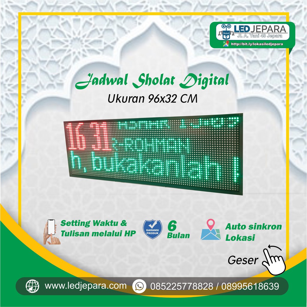 JADWAL SHOLAT DIGITAL JAM SHOLAT DIGITAL JAM DIGITAL MASJID JADWAL SHOLAT COUNTER IQOMAH