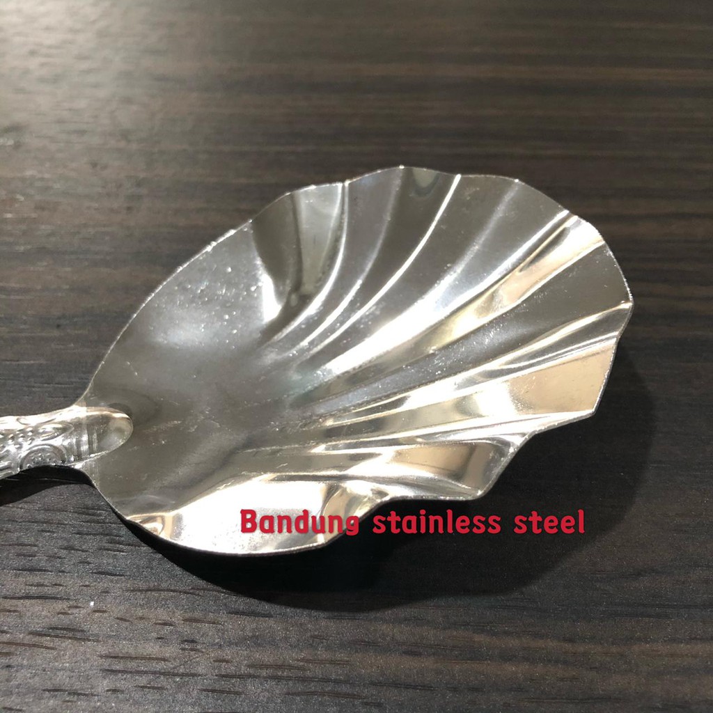 Sendok Sayur Nasi Besar motif Sendok Besar Stainless model kerang