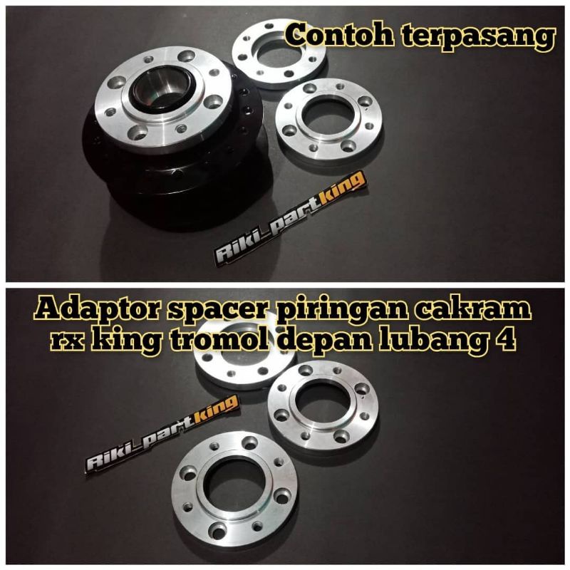 ADAPTOR SPACER PIRINGAN CAKRAM RX KING TROMOL DEPAN LUBANG 4