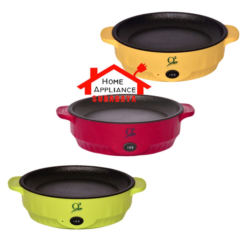 Korean pan Fried 22 CM - Panci BBQ Multifungsi Listrik Elektrik 22 CM Q2-8322 / Q2 8322