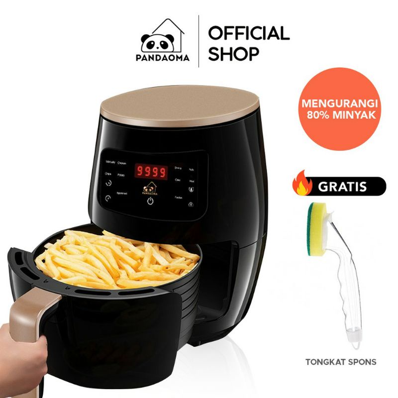 Pandaoma Air Fryer Mesin Penggoreng Tanpa Minyak 4,5L 1200 Watt