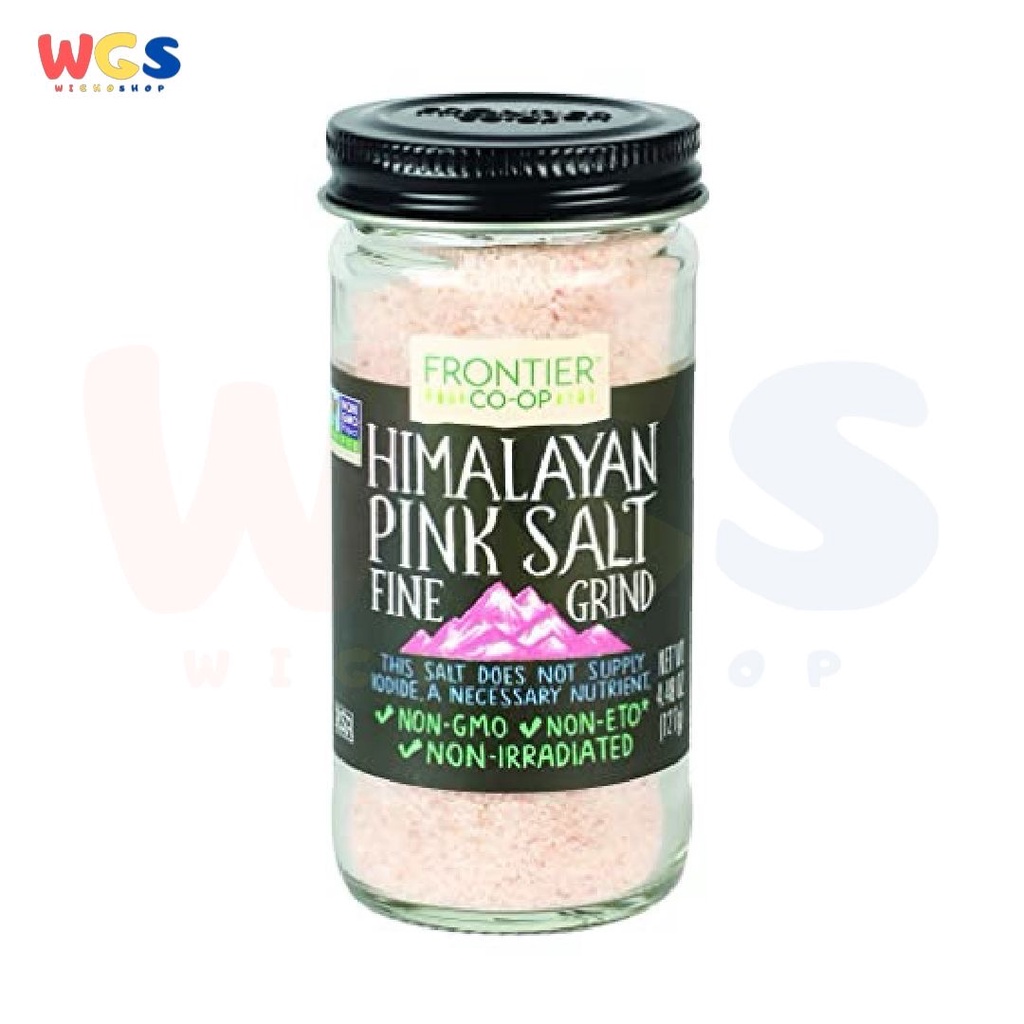 Frontier Natural Himalayan Pink Salt Fine Grind Non GMO 4.48oz 127g
