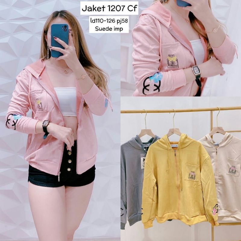 promo fhasion wanita-jaket suede combinasi slimfit premium import/termurah/terbaru