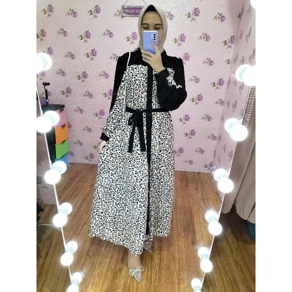 Gamis wanita (Dress Semi Suede Lovely)