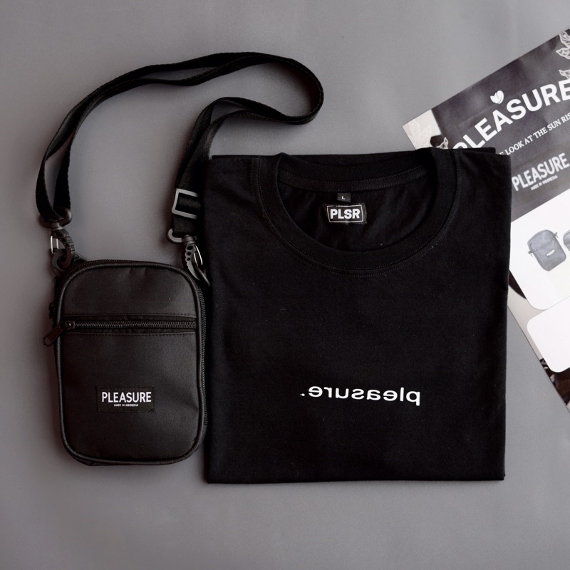 PAKET LEGULER BLACK VOL 1 (TSHIRT + SLINGBAG) INCLUDE BOX/PAPERBAG/TOTEBAG