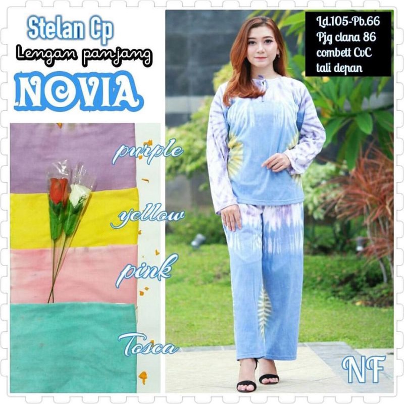 Piyama Tiedye Jumbo Ld 120 cm Bahan Kaos Combed