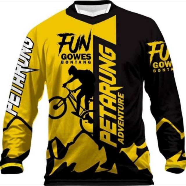  JERSEY  SEPEDA  GOWES MTB DOWNHILL TRAIL MANCING DESAIN  